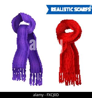 Schal-Bild-Set Stock Vektor