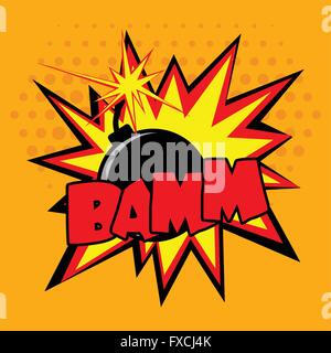 Comic-Bombe Illustration Stock Vektor