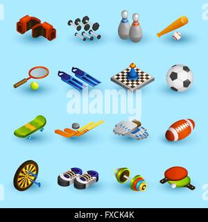 Sport Ausrüstung Icons set Stock Vektor