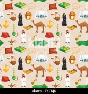 Arabische Kultur nahtlose Stock Vektor