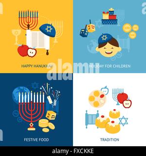 Chanukka-Design-Konzept Stock Vektor