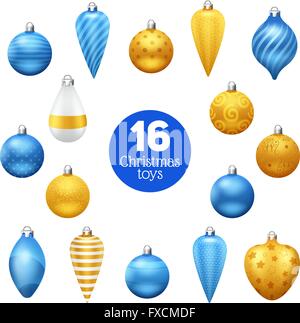 Vintage Weihnachtskugeln Stock Vektor