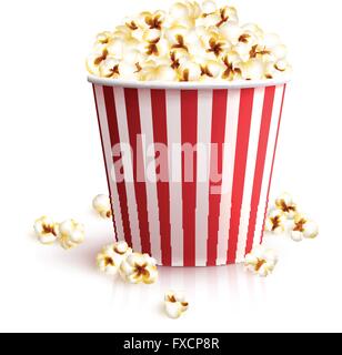 Realistische Popcorn Eimer Stock Vektor
