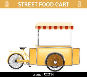 Street Food Cart Illustration Stock Vektor