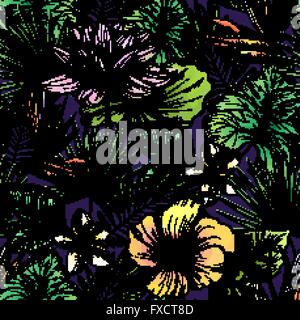Tropischen nahtlose Muster Stock Vektor