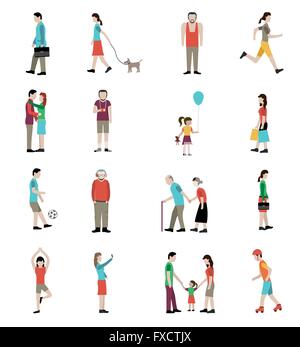 Lebensstil Icons Set Stock Vektor