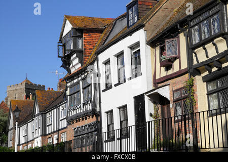 Häuser auf alle Heiligen Straße, Hastings, East Sussex, England, UK, GB Stockfoto