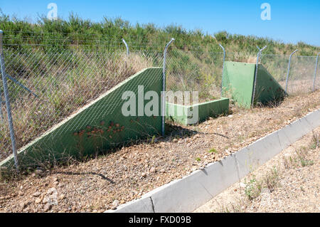 Ausstiegshilfen in eine High-Speed Railway in Provinz Leon, Spanien Stockfoto