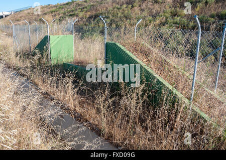 Ausstiegshilfen in eine High-Speed Railway in Provinz Leon, Spanien Stockfoto