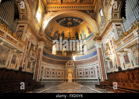 Italien, Rom, Basilika San Giovanni in Laterano, Apsis Stockfoto