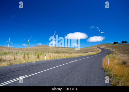 Ein Windpark nahe der Stadt Dalgety, New-South.Wales, Australien Stockfoto