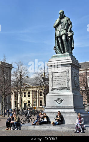 Prinz William die erste Prinzen von Oranien auf Het Plein den Haag (in der Nähe von niederländischen Parlament Binnenhof Niederlande) Stockfoto