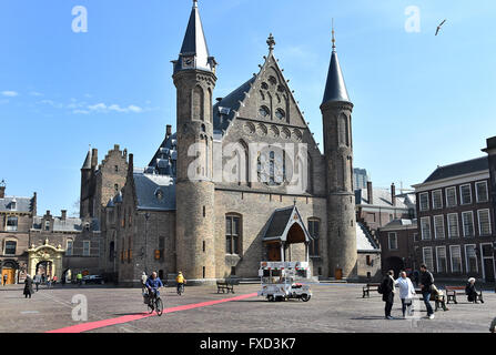 Niederlande niederländische Parlament Binnenhof den Haag (einschließlich der Ridderzaal (Halle der Ritter), Senat und Repräsentantenhaus) Stockfoto