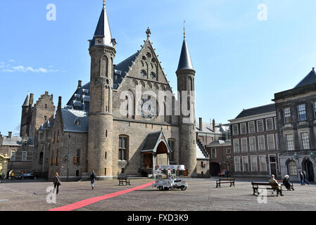 Niederlande niederländische Parlament Binnenhof den Haag (einschließlich der Ridderzaal (Halle der Ritter), Senat und Repräsentantenhaus) Stockfoto