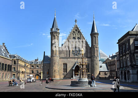 Niederlande niederländische Parlament Binnenhof den Haag (einschließlich der Ridderzaal (Halle der Ritter), Senat und Repräsentantenhaus) Stockfoto