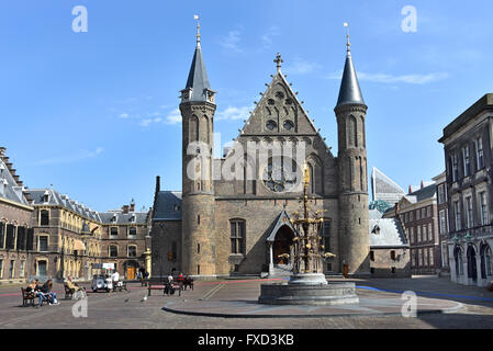 Niederlande niederländische Parlament Binnenhof den Haag (einschließlich der Ridderzaal (Halle der Ritter), Senat und Repräsentantenhaus) Stockfoto