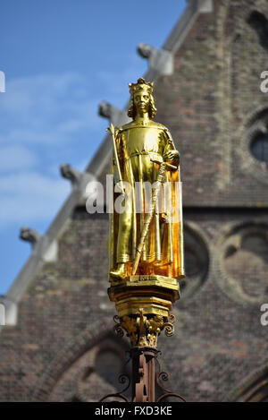 König William II am Brunnen niederländischen Parlament Binnenhof den Haag (einschließlich der Ridderzaal (Halle der Ritter), Senat und Repräsentantenhaus) Niederlande Stockfoto