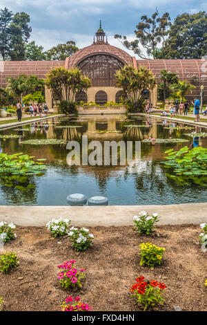Arboretum und Lily Pond im Balboa Park, San diego Stockfoto