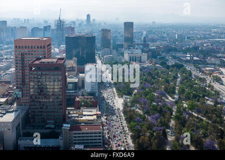 Blick vom Torre Latinoamericana in Mexiko-Stadt Stockfoto