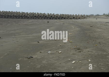 Ich bevorzuge einen Sandstrand, ein einziger. Stockfoto