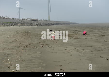 Ich bevorzuge einen Sandstrand, ein einziger. Stockfoto