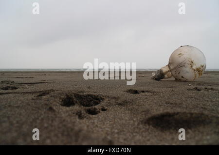 Ich bevorzuge einen Sandstrand, ein einziger. Stockfoto