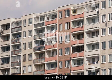 MDU Wohnhäuser von kommunistischen Ära in Prag Stockfoto