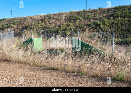 Ausstiegshilfen in eine High-Speed Railway in Provinz Leon, Spanien Stockfoto