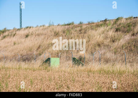 Ausstiegshilfen in eine High-Speed Railway in Provinz Leon, Spanien Stockfoto