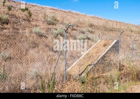 Ausstiegshilfen in eine High-Speed Railway in Provinz Leon, Spanien Stockfoto