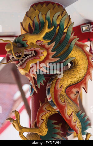 Chinesischer Drache Wat Indraviharn Bangkok Thailand Stockfoto