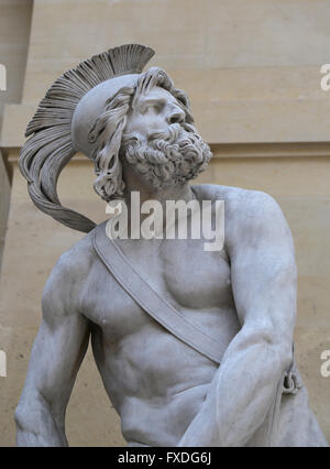 Philopoemen (253-183 v. Chr.). Erfahrenen griechischen General. Achäischen Strategos acht Male. Statue von Davids Angers, 1837. Stockfoto