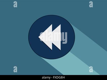 Media-Player-Tasten Kollektion Design-Elemente Stock Vektor