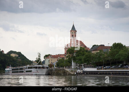 Pfarrkirche St. Paul in Passau Stockfoto