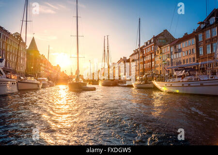 Kopenhagen, Nyhavn, Dänemark, Skandinavien, Stadt Stockfoto