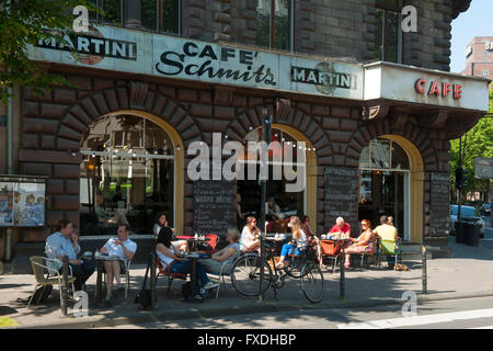 Köln, Altstadt Nord, Lübecker Straße, Cafe Schmitz Stockfoto