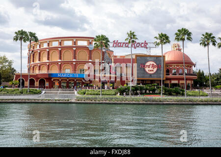 Das Hard Rock Cafe Live Entertainment-Komplex und Souvenir-Shop Shop Universal Studios Orlando Florida Stockfoto