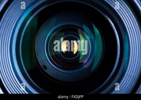 Fotografie-Objektiv Extreme Close Up Stockfoto