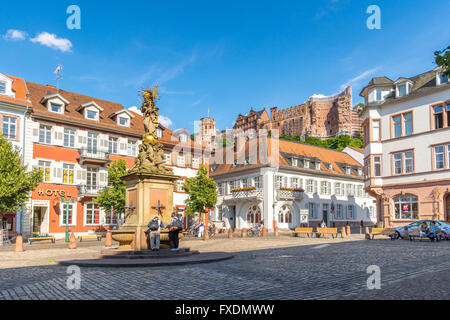 Heidelberg, Kornmarkt, Stockfoto