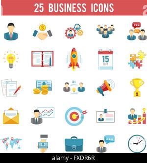 Business Startup flache Icons-Sets Stock Vektor