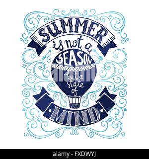 Sommer-Postkarte-Vorlage Stock Vektor