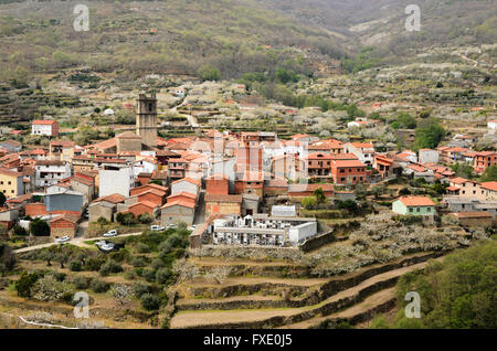 Garganta la Olla. La Vera, Cáceres. Extremadura. Spanien. Europa Stockfoto