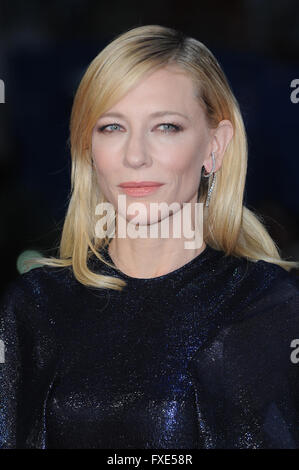 Cate Blanchett besucht die 59. BFI London Film Festival Amex Galavorstellung von Carol im Odeon Leicester Square in London. © Paul Treadway Stockfoto