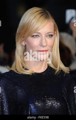 Cate Blanchett besucht die 59. BFI London Film Festival Amex Galavorstellung von Carol im Odeon Leicester Square in London. © Paul Treadway Stockfoto