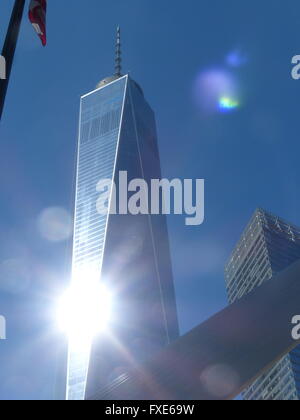 One World Trade Center, ehemals Freedom Tower, entworfen von Architekt David Childs Stockfoto