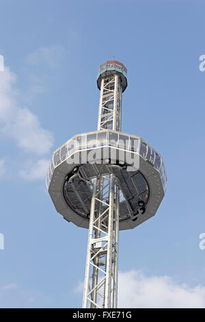 Stadt Skyliner, Jahrmarkt ´Dom´, Hamburg, Deutschland Stockfoto