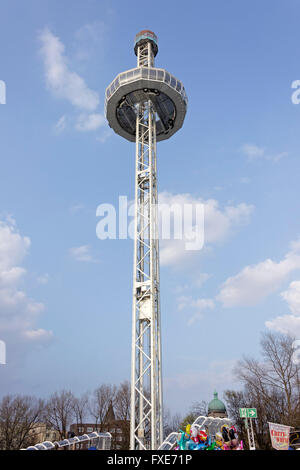 Stadt Skyliner, Jahrmarkt ´Dom´, Hamburg, Deutschland Stockfoto