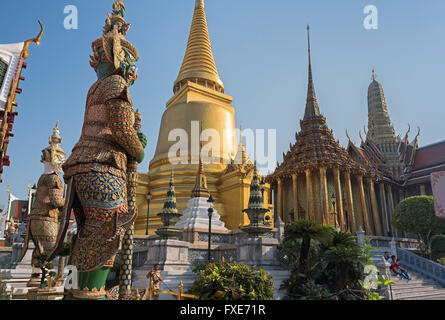 Wat Phra Kaew Grand Palace Bangkok Thailand Stockfoto