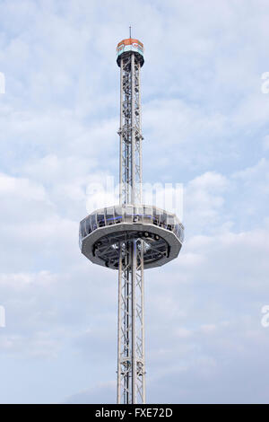 Stadt Skyliner, Jahrmarkt ´Dom´, Hamburg, Deutschland Stockfoto
