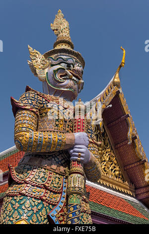 Yaksha Wache Wat Phra Kaew Grand Palace Bangkok Thailand Stockfoto